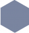 Метлахская плитка шестигранник Zahna 100/115x11 мм №09 синий