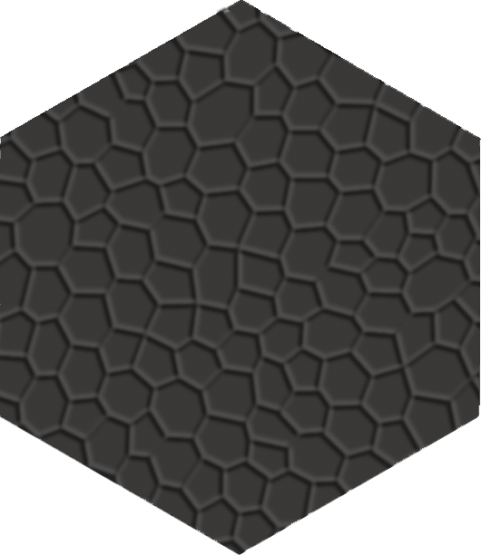 Метлахская плитка шестигранник Zahna 150/173x11 мм №02 черный Netz