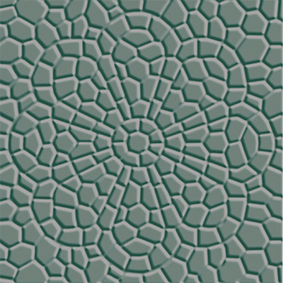 Метлахская плитка Zahna 150x150x11 мм №07 зеленый Netz Dekor