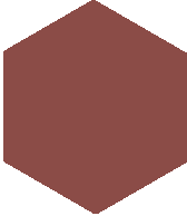 Метлахская плитка шестигранник Zahna 150/173x11 мм №304 красный