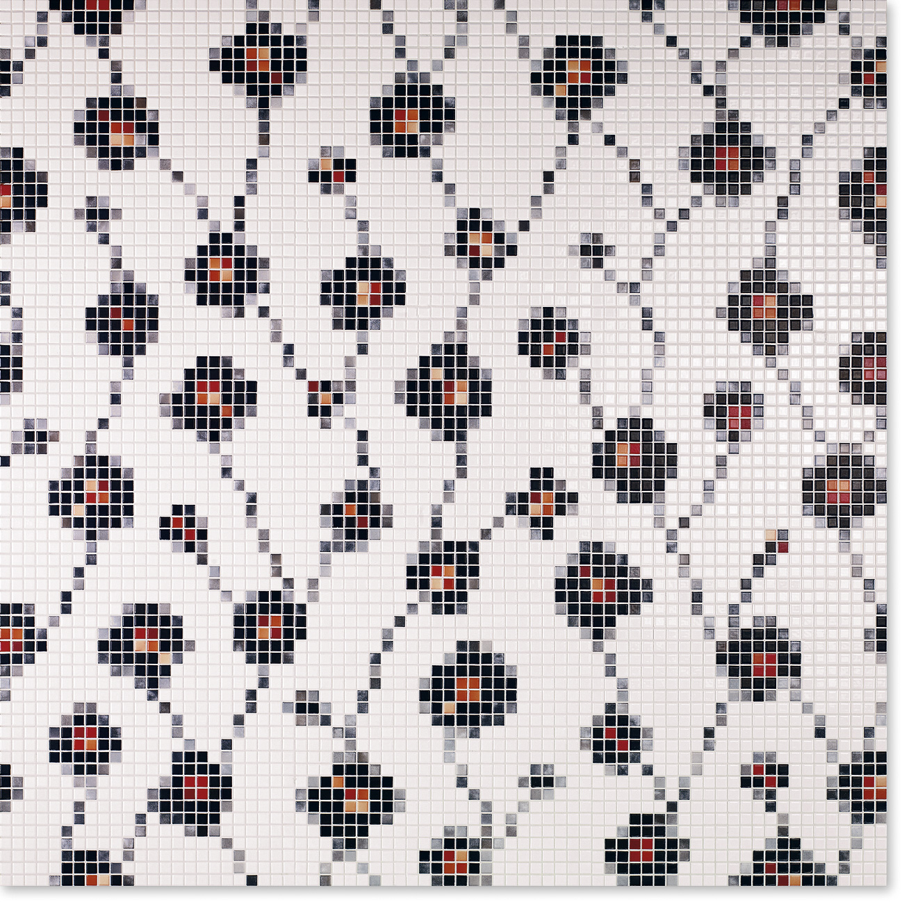 Декор-пано Jasba Lavita 948x948x6,5 из мозаики 12x12x6,5 мм, Wallflowers