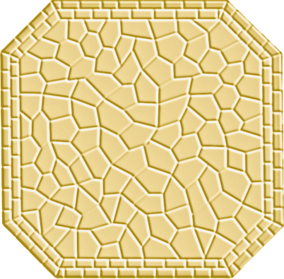Метлахская плитка восьмигранник Zahna 150x150x11 мм №03 желтый Netz
