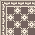Метлахская плитка Zahna Декор Alt Dresden 150x150x11 мм №1605
