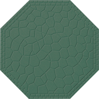 Метлахская плитка восьмигранник Zahna 170x170x11 мм №07 зеленый Netz