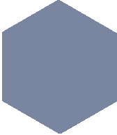 Метлахская плитка шестигранник Zahna 100/115x11 мм №09 синий