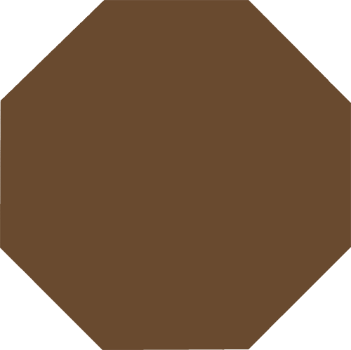 Метлахская плитка восьмигранник Zahna 300x300x11 мм №08 коричневый