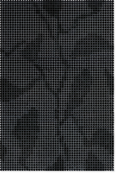 Декор Agrob Buchtal Loop Leaves 12x6,5 мм, цвет night black glossy