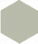 Кислотоупорная плитка шестигранник Zahna 100/115x11 мм №18 мятный Eben R9