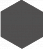 Кислотоупорная плитка шестигранник Zahna 100/115x11 мм №15 антрацит Eben R9