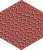 Метлахская плитка шестигранник Zahna 150/173x11 мм №304 красный Netz