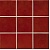 Керамическая мозаика Jasba Lavita 102x102x6,5 мм, цвет sunset-red