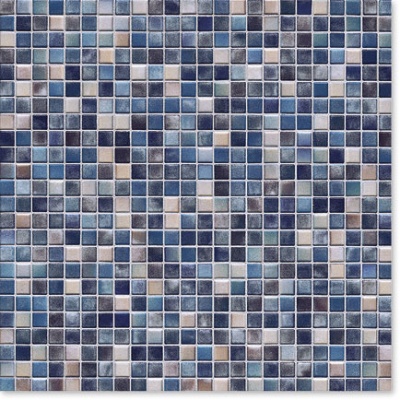 Керамическая мозаика Agrob Buchtal Kauri 12x12x6,5 мм, цвет grey-blue-mix glossy