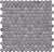 Керамическая мозаика Agrob Buchtal Loop 22,3x6,5 мм, цвет diamond grey glossy