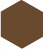 Метлахская плитка шестигранник Zahna 100/115x11 мм №08 коричневый