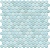 Керамическая мозаика Agrob Buchtal Loop 22,3x6,5 мм, цвет light aqua blue R10/B