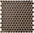 Керамическая мозаика Agrob Buchtal Loop 22,3x6,5 мм, цвет  bronze-metallique